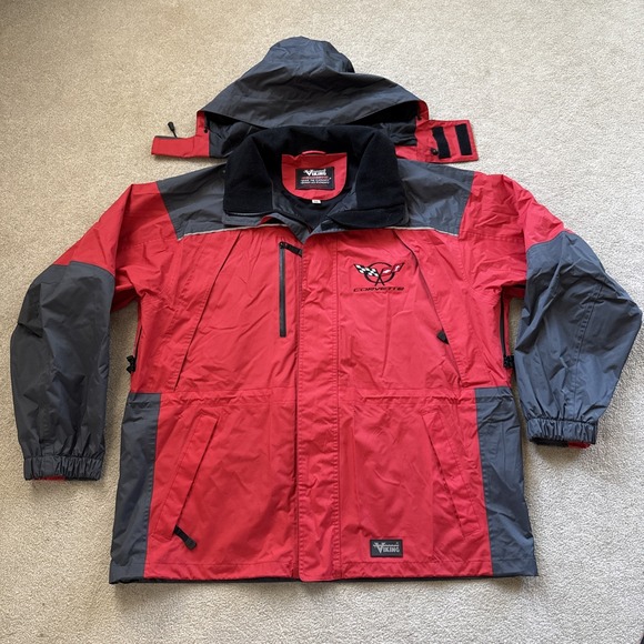 Viking Other - Corvette Embroidered Logo Viking Tempest II Mens Sz 2XL Parka Jacket Rain Coat